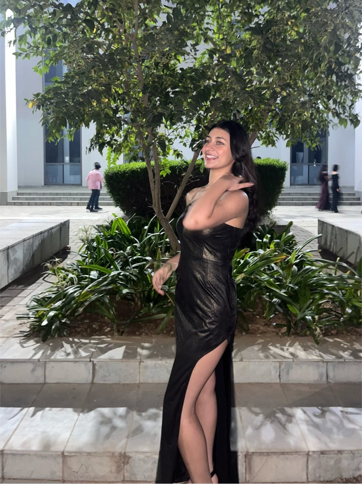One shoulder prom dress
