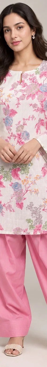 Pink salwar print — view 1 of 2