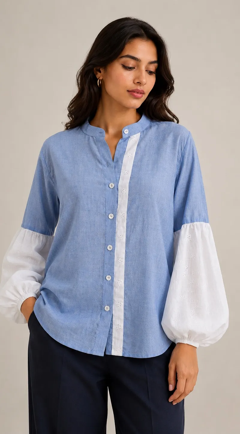 Puff sleeve shirt