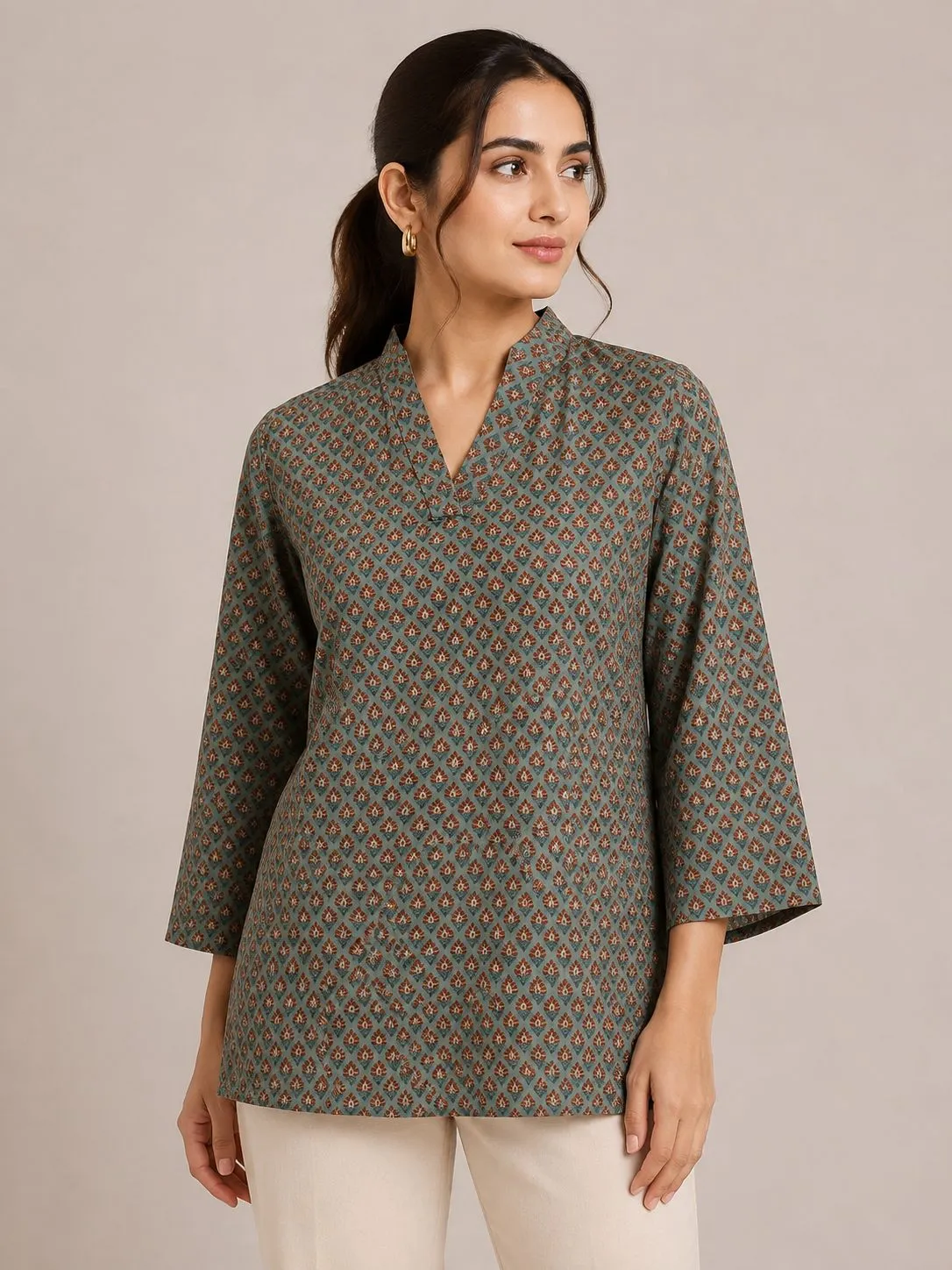 green short kurti