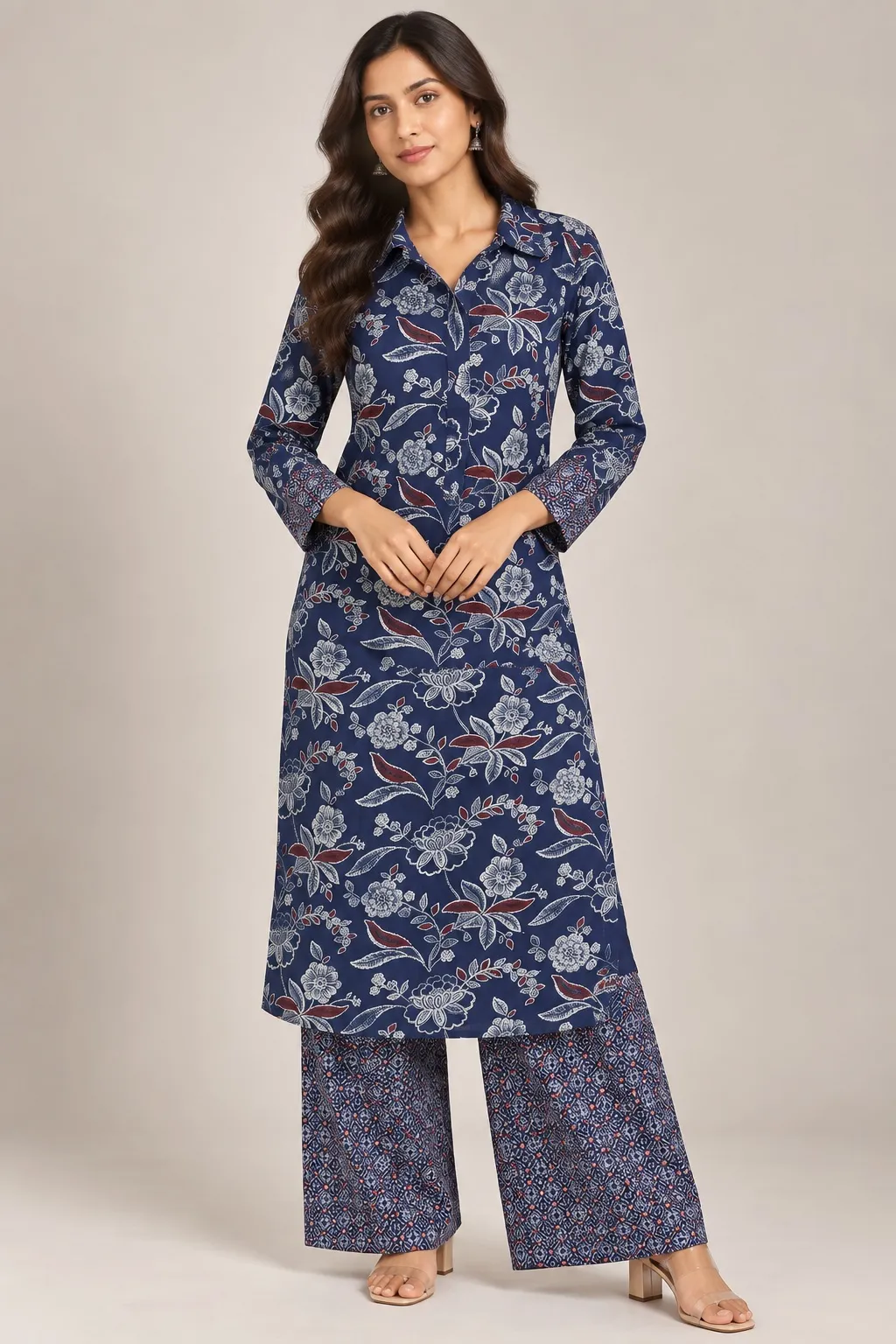 Blue printed cord