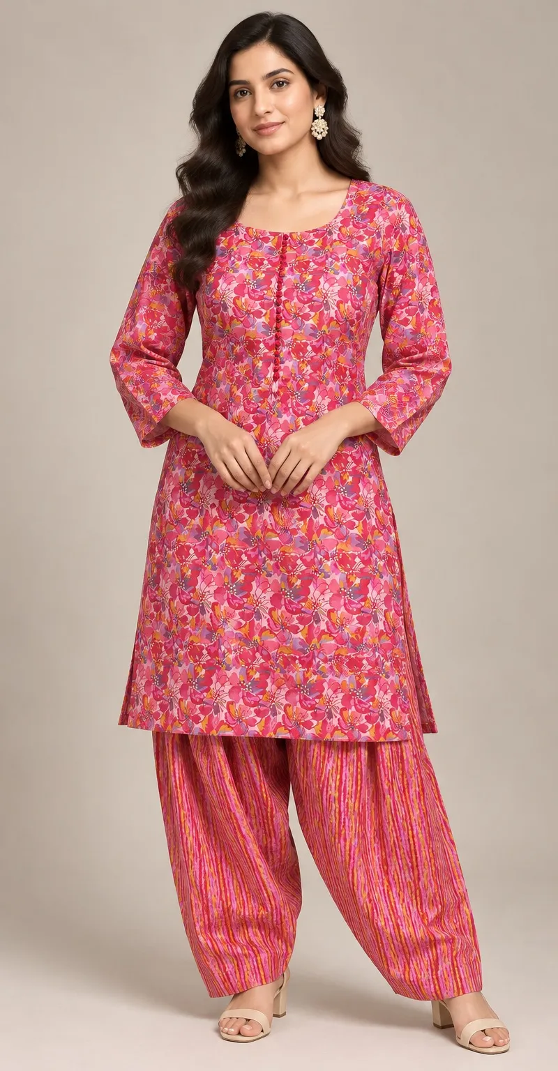 Pink salwar