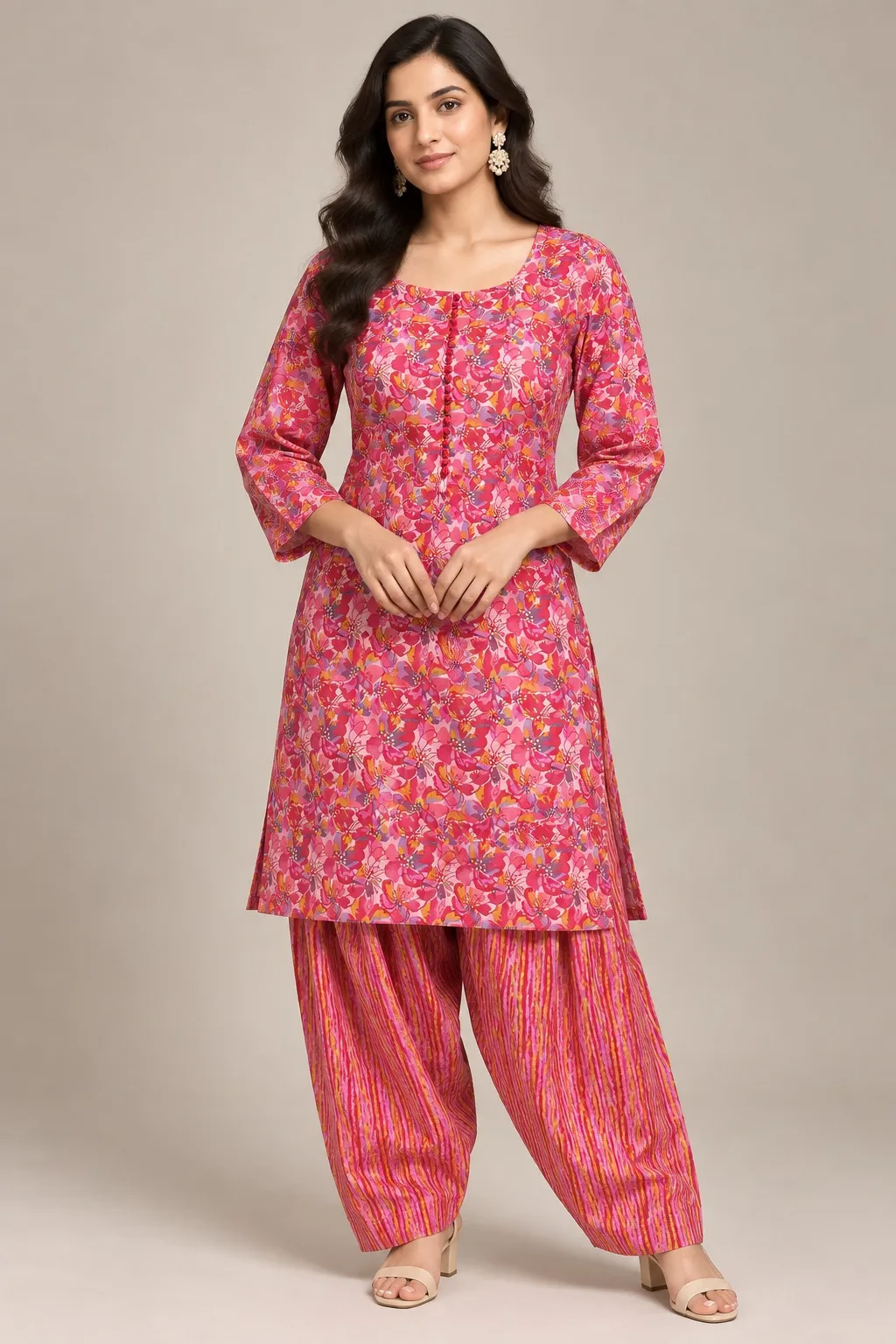 Pink salwar