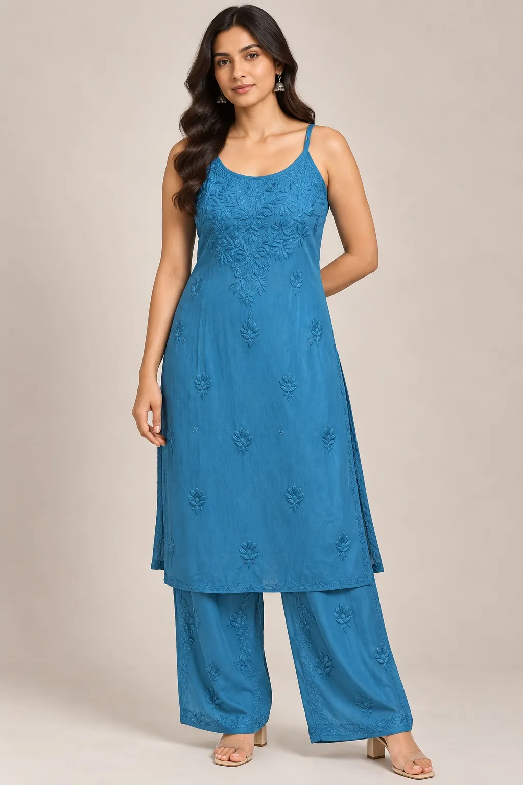 Blue sleeveless