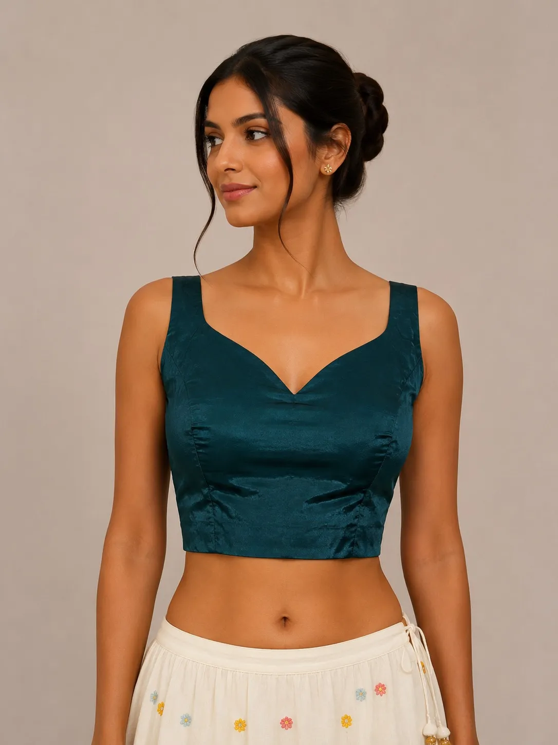 Green blouse