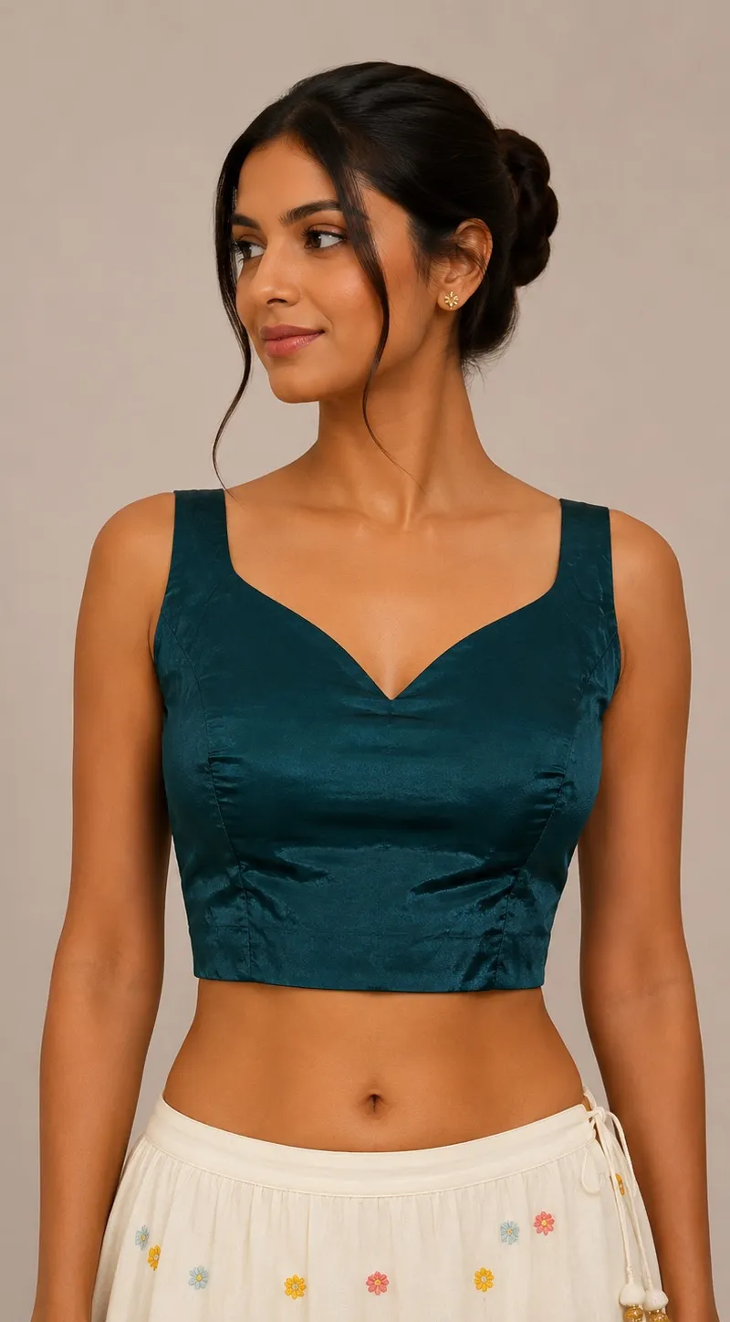 Green blouse