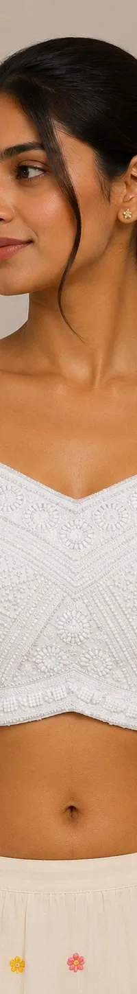 White beaded — view 1 of 2