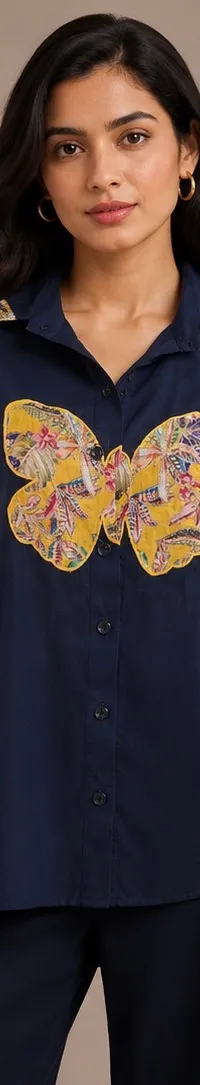 Butterfly patch shirt — view 1 of 3
