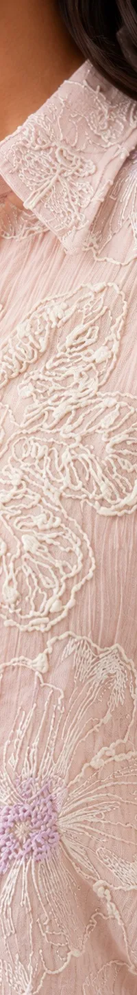 Pink embroidery shirt — view 2 of 2