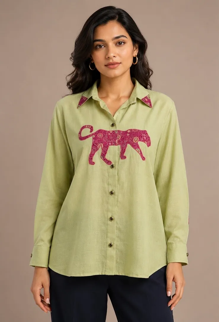Green shirt
