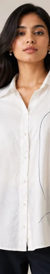 Blue leaf shirt — view 1 of 2