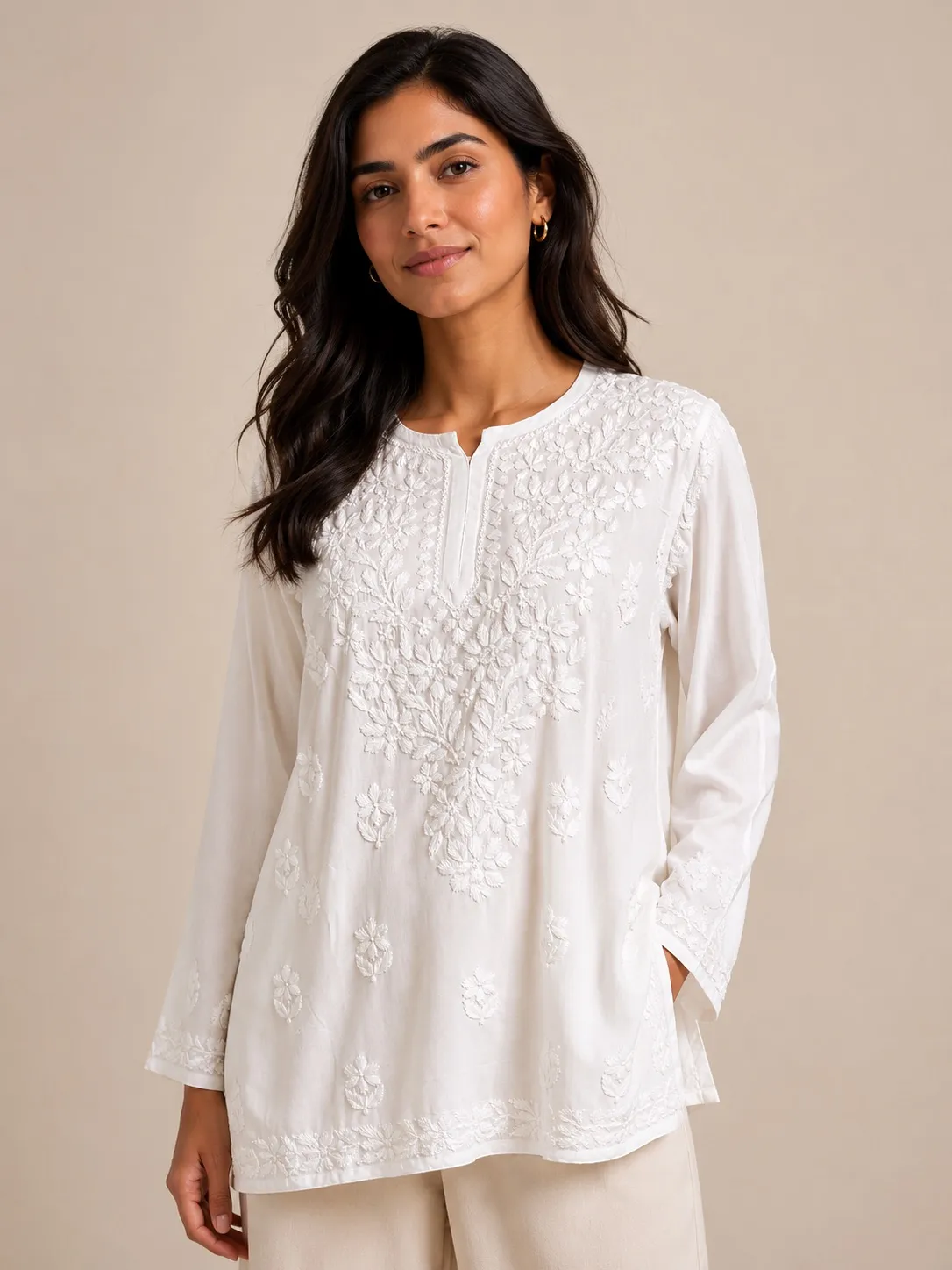 White kurti